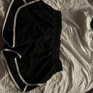 Black athletic shorts